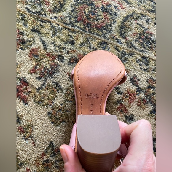 Coach Pink Paige Studded Sandal Heel size 7 - NWOT - Picture 12 of 15